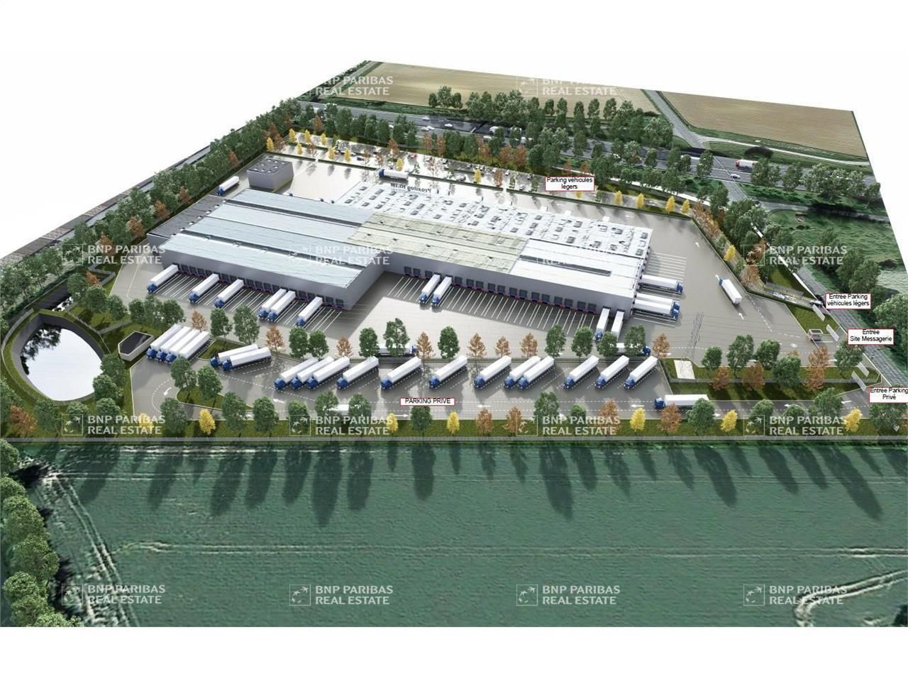 Location Entrepôts classe B 14493 m² divisibles 60190 Remy