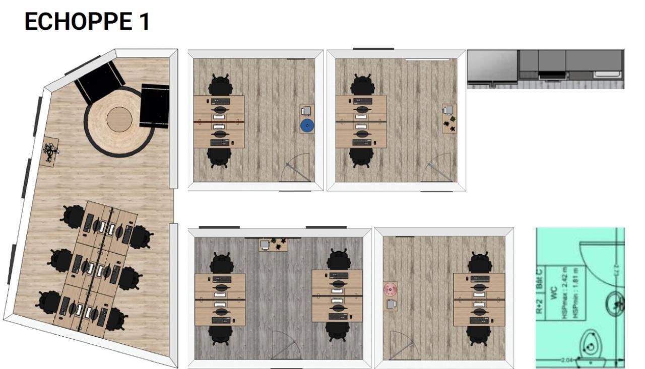 519.5 m² pour ce bureaux en location à Bordeaux