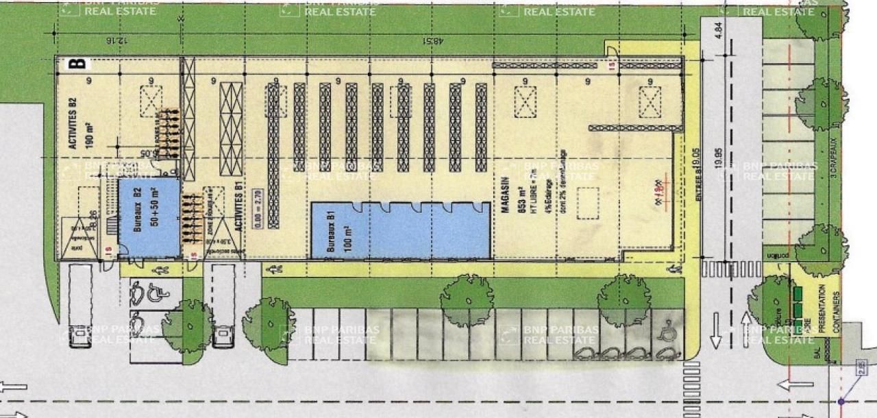 953 m² pour ce activité en location à Dunkerque