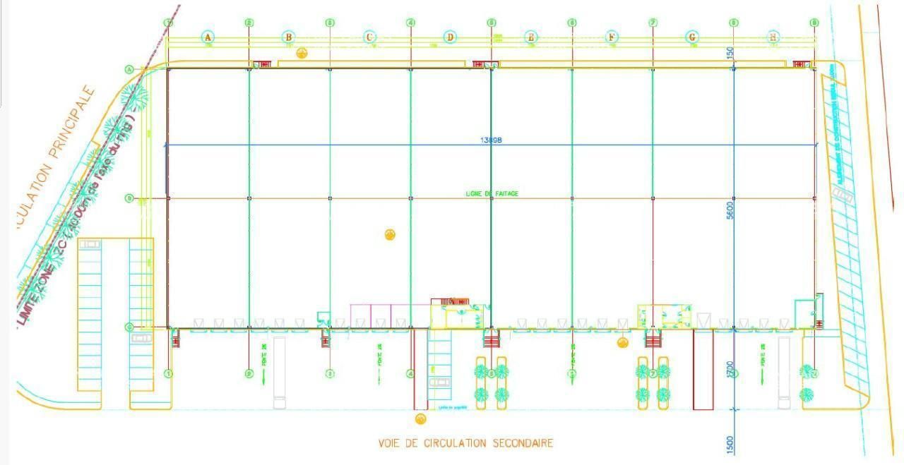 7933 m² pour cetentrepôts classe a en location à Mions