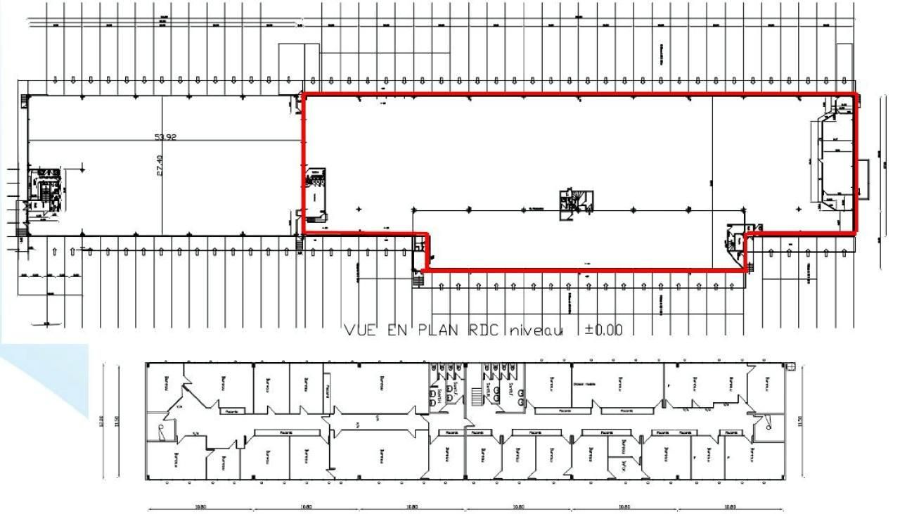 4249 m² pour cetentrepôts classe b en location à Aulnay-sous-bois