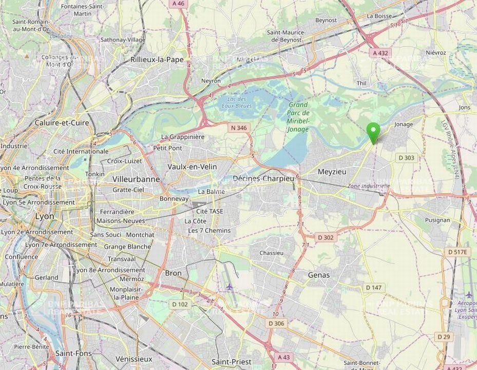4400 m² pour ce terrains en location à Meyzieu