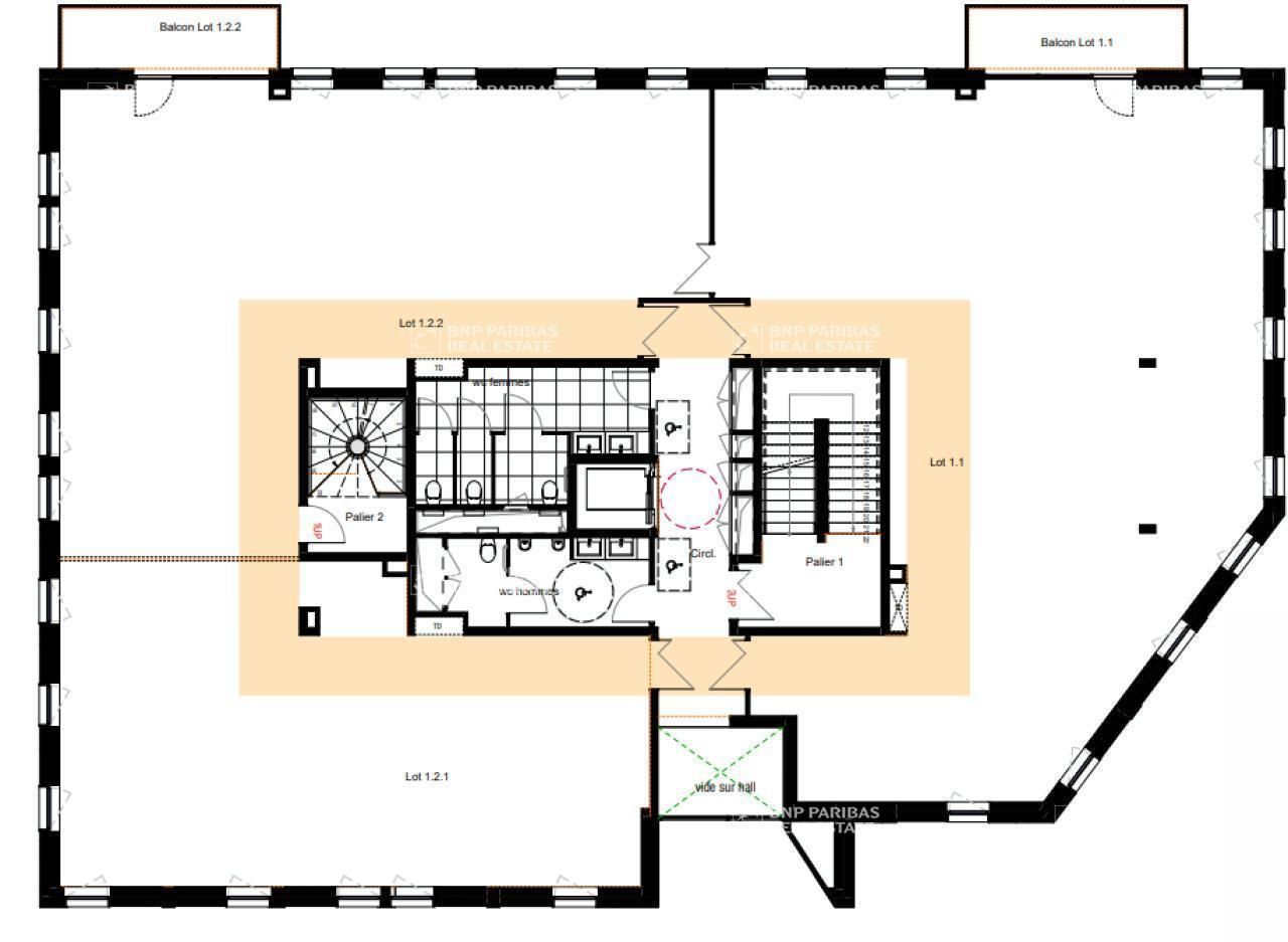 1421.82 m² pour ce bureaux en vente à Marcq-en-baroeul