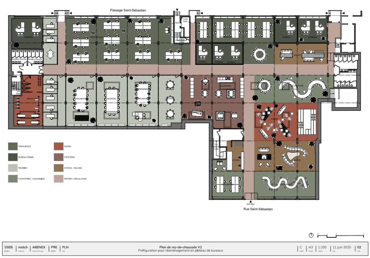 1966 m² pour ce bureaux en location à Paris
