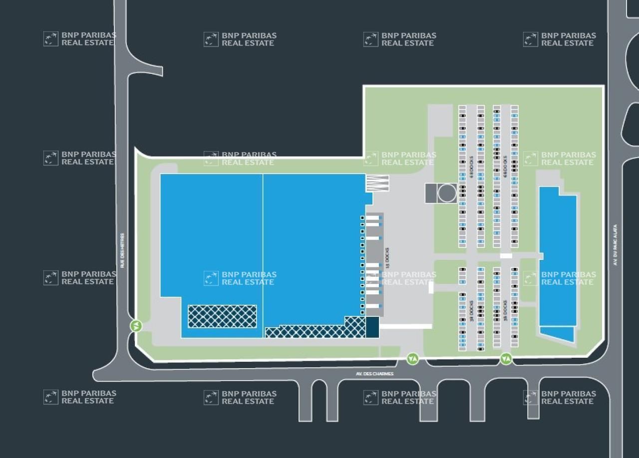 12227 m² pour cetentrepôts classe a en location à Verneuil-en-halatte