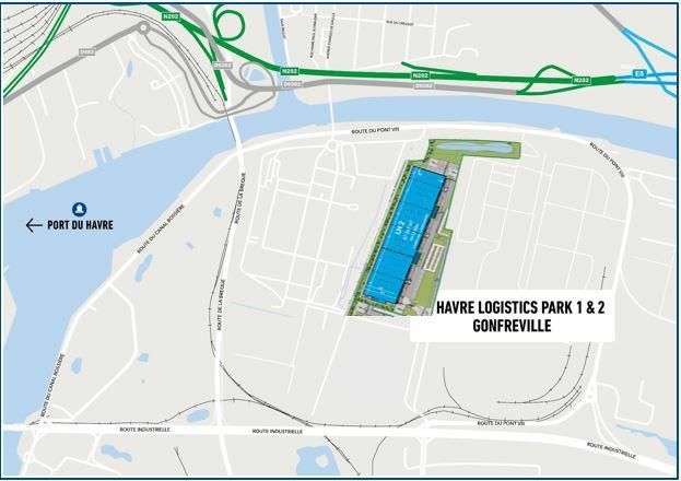 69274 m² pour cetentrepôts classe a en location à Gonfreville-l'orcher