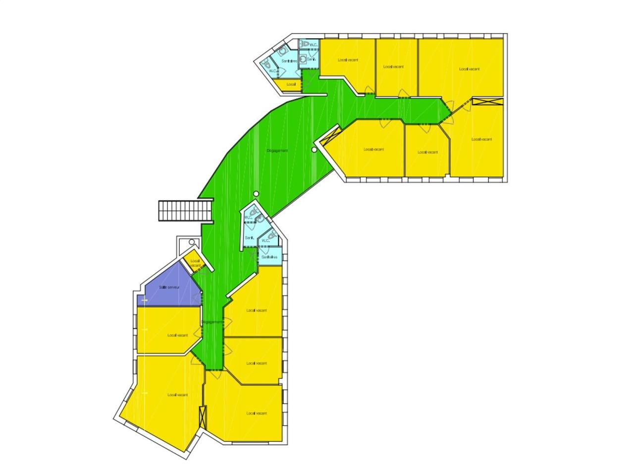 Location Bureaux 1284.5 m² non divisibles 59290 Wasquehal