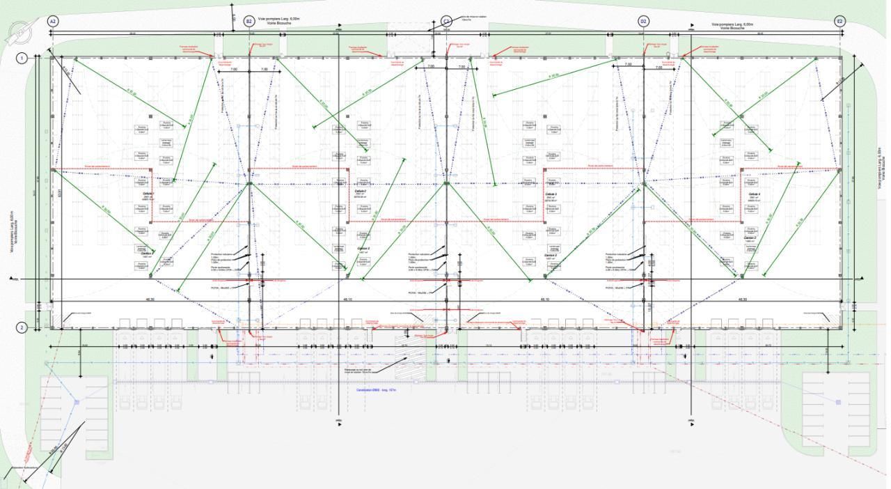 12000 m² pour cetentrepôts classe a en location à Caurel