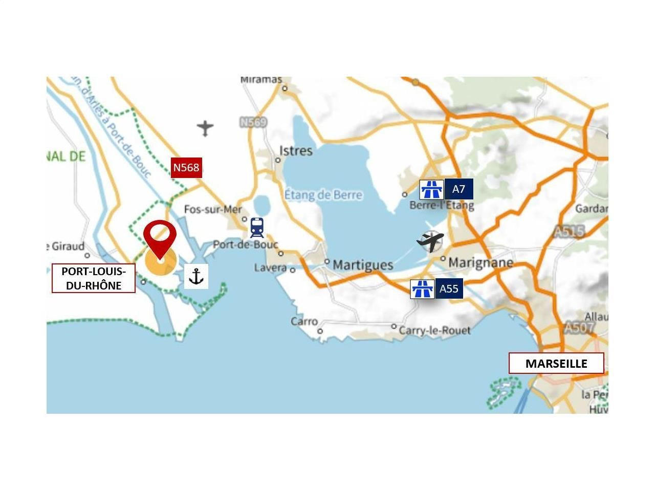 103958 m² pour cetentrepôts classe a en location à Port-saint-louis-du-rhône