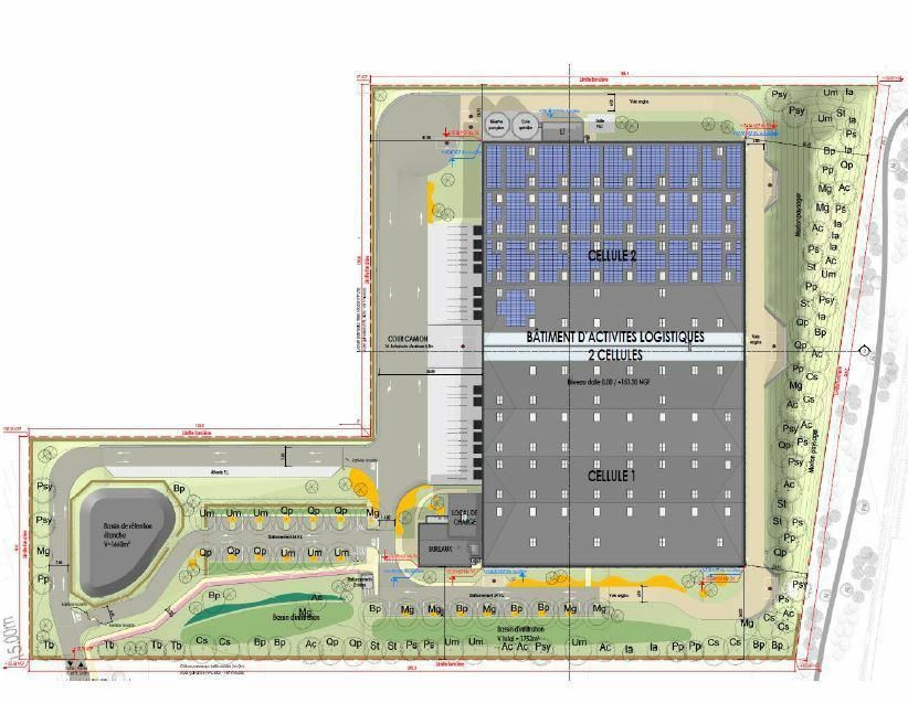 15944 m² pour cetentrepôts classe a en location à Eslettes