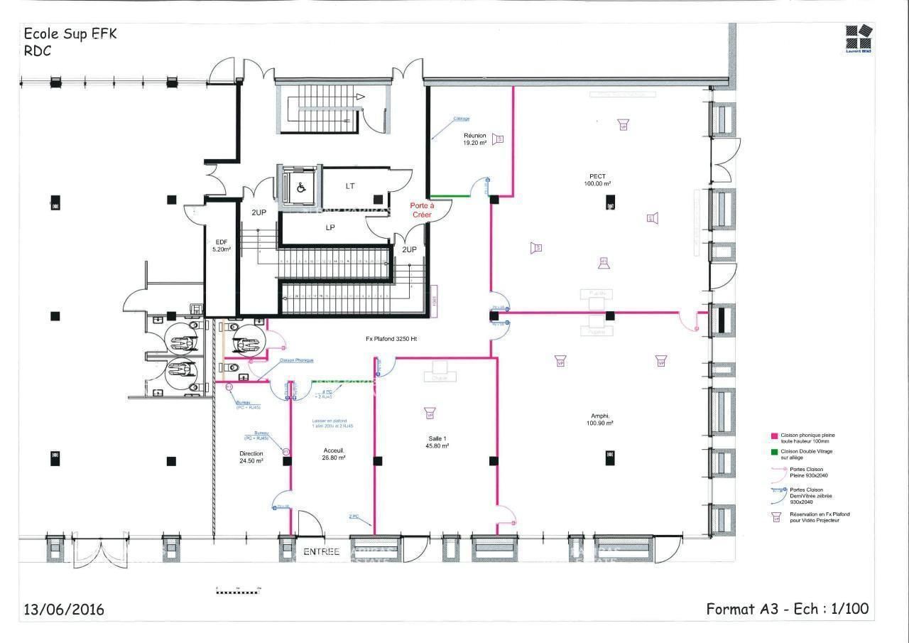 Location Bureaux 1222 m² divisibles 13090 Aix-en-provence