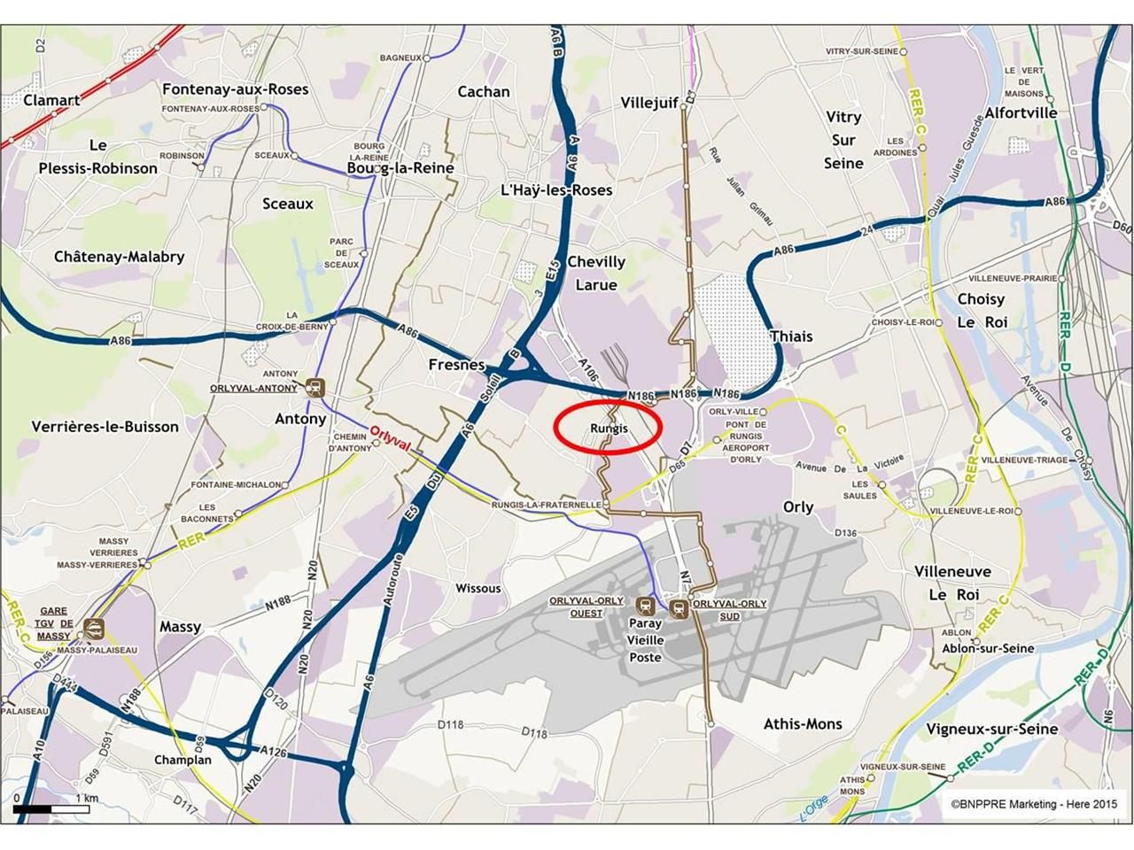 5221 m² pour ce activité en location à Rungis