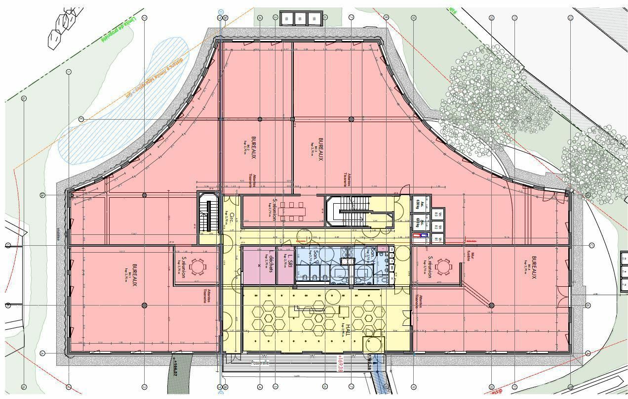 Location Bureaux 1332.99 m² non divisibles 06560 Valbonne