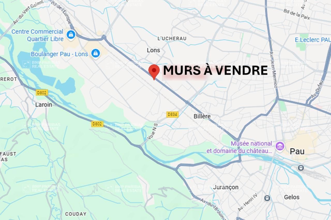 Vente Local commercial 1000 m² non divisibles 64140 Lons