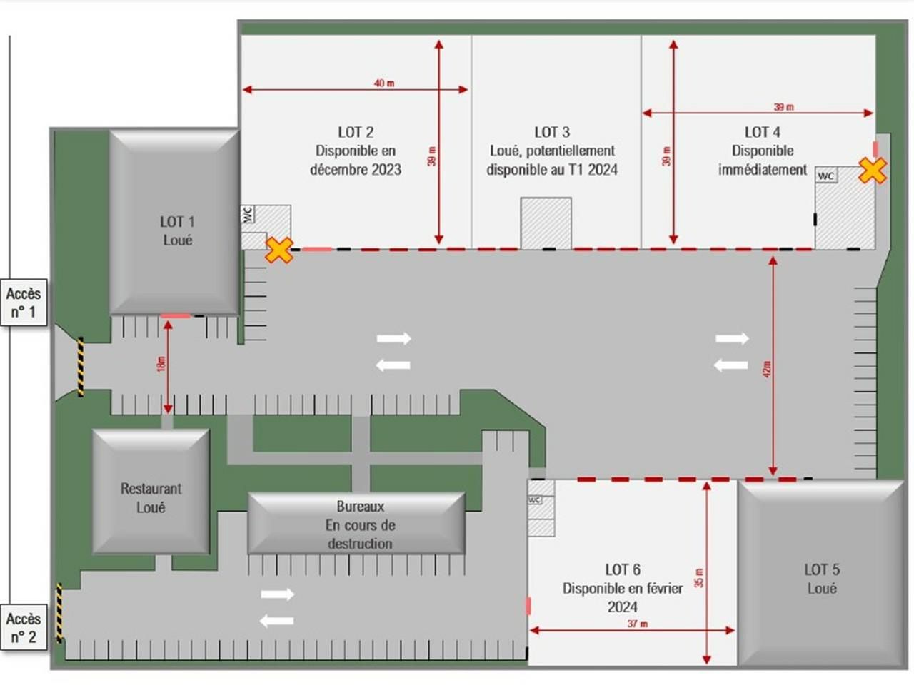 6034 m² pour ce activité en location à Corbas