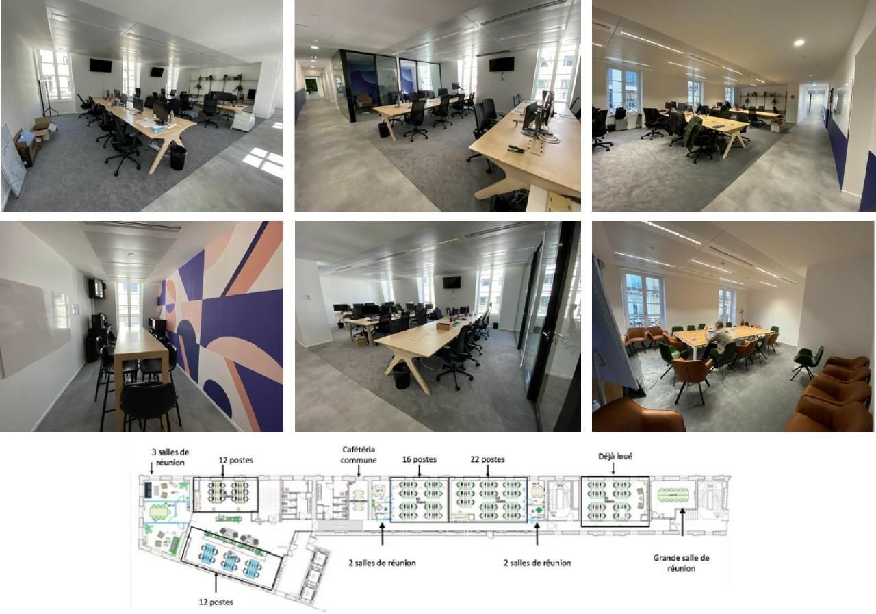 Location Bureaux 2162 m² non divisibles 75008 Paris