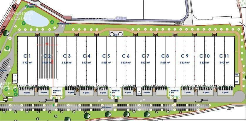 Location Entrepôts classe A 68148 m² divisibles 49650 Allonnes