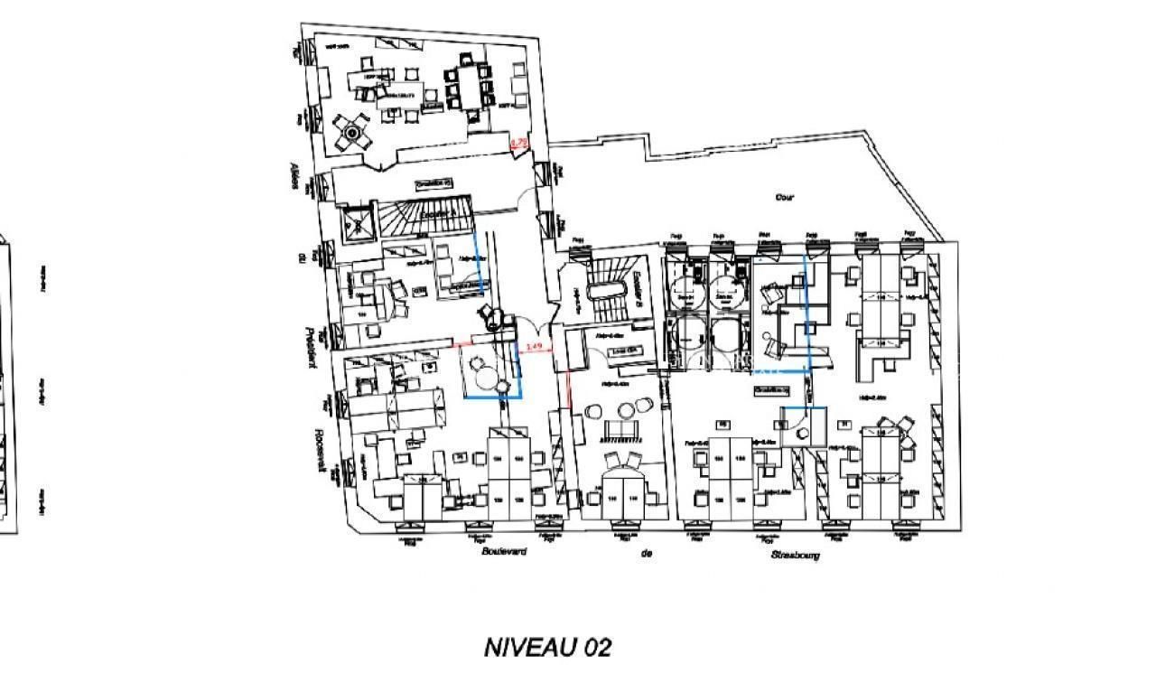 922.5 m² pour ce bureaux en location à Toulouse