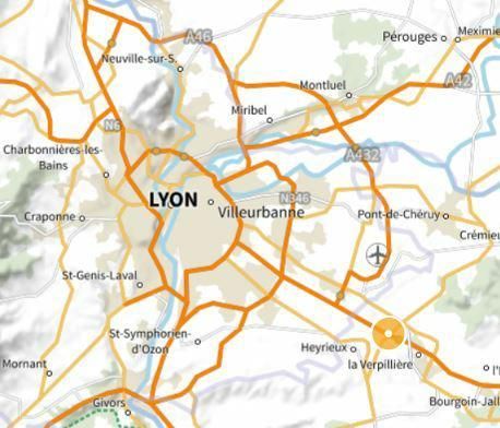 5313 m² pour cetentrepôts classe b en location à Saint-quentin-fallavier