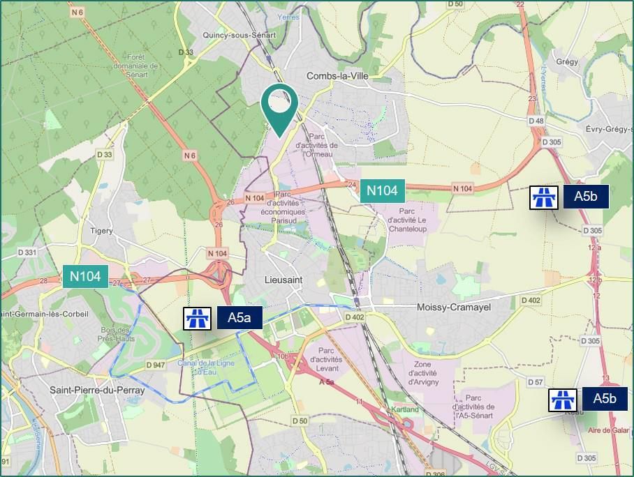 5978 m² pour cetentrepôts classe a en location à Combs-la-ville