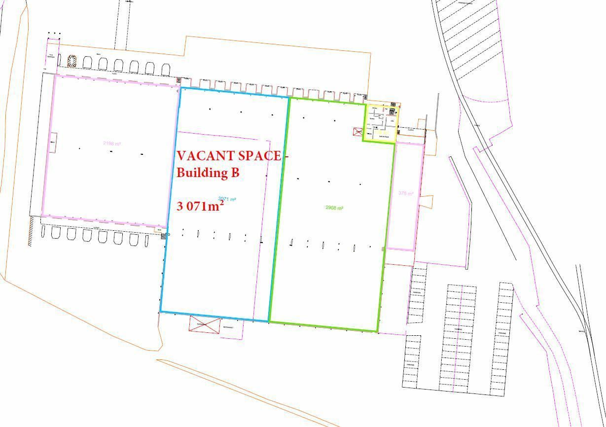 3071 m² pour cetentrepôts classe c en location à Avignon