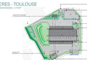 Entrepôt messagerie à louer Bruguières - Proche A62 et SNCF