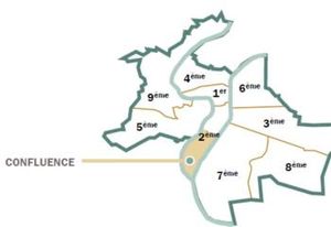 Location bureaux Lyon 2 Confluence - Métro Perrache, tram T1