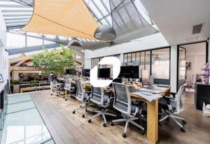 Vente bureaux atypiques Clichy - Volumes sous poutres et verrières