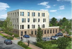 Vente bureaux neufs Gleizé, proche autoroute A6, parkings extérieurs et en sous-sol
