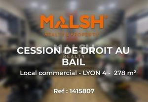 Local commercial à céder Lyon 4 - Proche Gare Saint-Paul