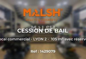 Local commercial à céder Lyon 2 - Proche transports