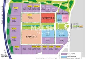 Vente bureaux Genas - Parc Everest - Proche Tram Eurexpo et Bus