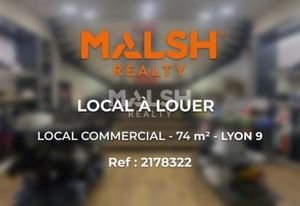 Location local commercial Lyon 9 - Quai Arloing métro D