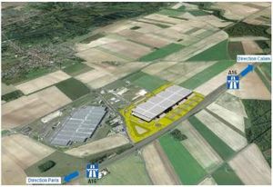 Location plateforme logistique Amiens - ZAC des Bornes du Temps II - A16