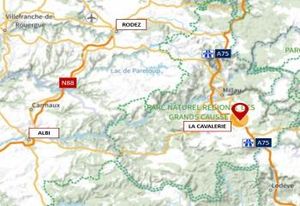Location entrepôt logistique La Cavalerie - Proche A75