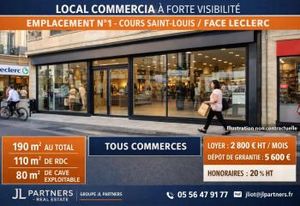 Local commercial à louer Cours Saint-Louis Bordeaux