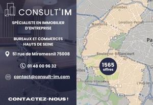 Vente bureaux Boulogne-Billancourt, proche métro Porte de Saint-Cloud