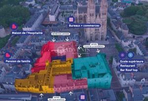 Location local commercial Tours - Pied de la cathédrale