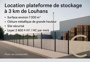 Location plateforme de stockage Louhans - 3 km du centre