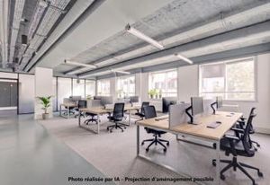 Location bureaux Paris 17 - Proche métro Place de Clichy et RER Porte de Clichy