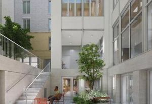 Bureaux Paris 10 face mairie - Cours végétalisées et accès indépendant