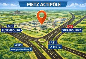 Location local d'activité Metz Actipôle - Proche A4 et hôpital