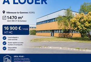 Location actif mixte activité & bureaux Villeneuve-la-Garenne - A86/A15