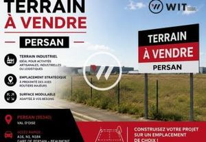 Terrain commercial Persan - Proche D929 et gare ligne H