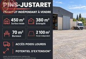 Vente entrepôt Pins-Justaret - Accès poids lourds inclus