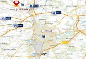 Location entrepôt logistique Classe A La Milesse - Proximité A11, A81, A28