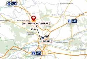 Location entrepôt Neuillé-Pont-Pierre - Proche A28 et A10