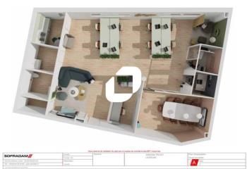 Location bureaux neufs Lavérune - Proche bus et route D132