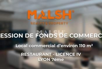 Restaurant avec licence IV à vendre Lyon 7