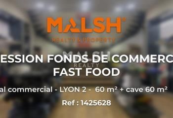 Fonds de commerce restauration rapide Lyon 2